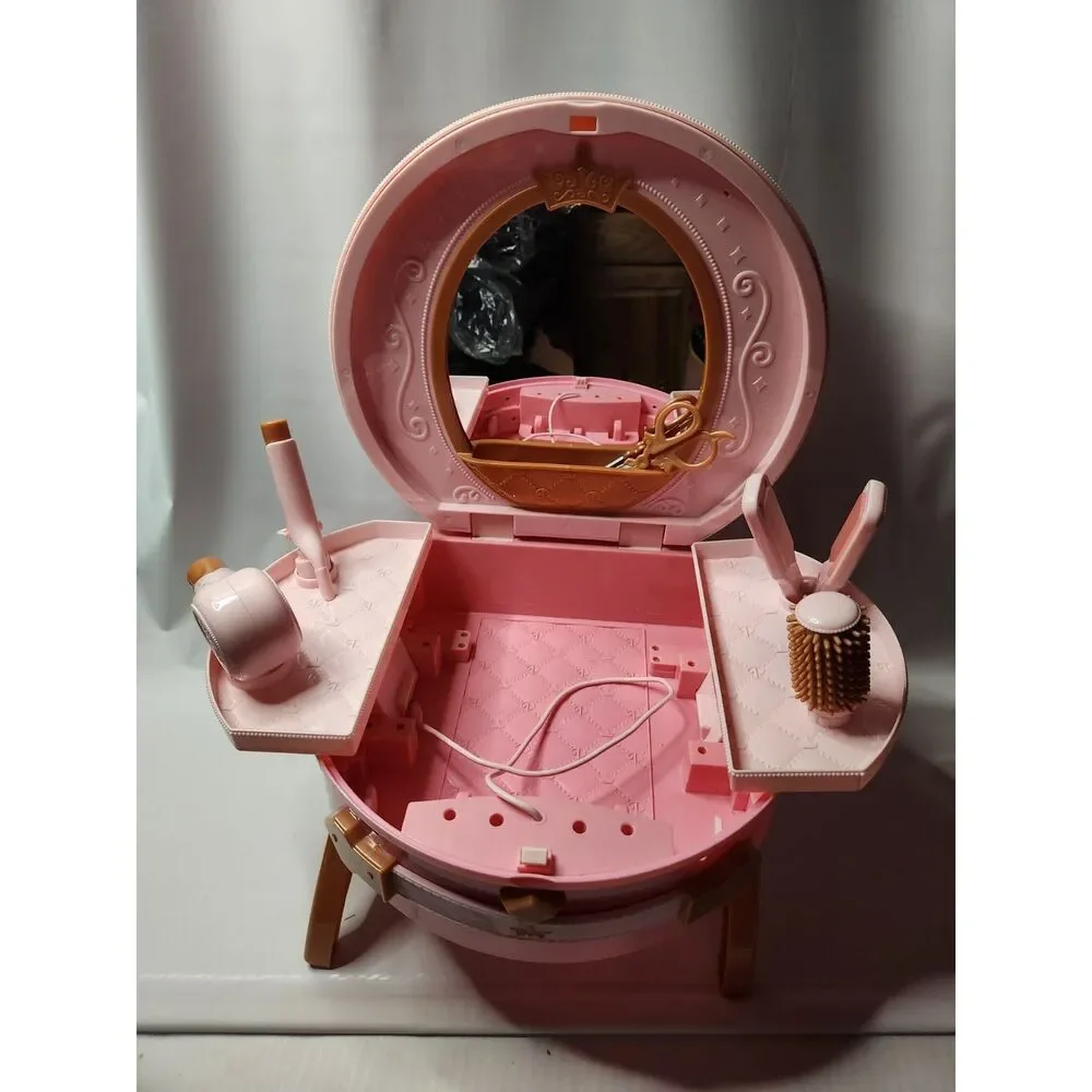 Disney Princess Style Collection Travel Vanity – Kids Pretend Play Set